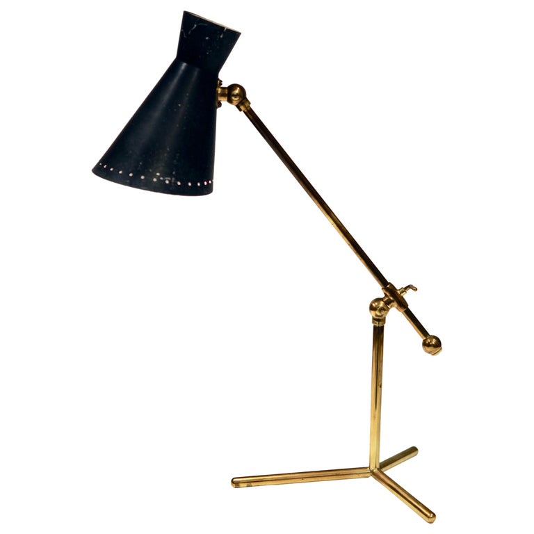Stilnovo Adjustable Table Lamp, Italy 1950s.