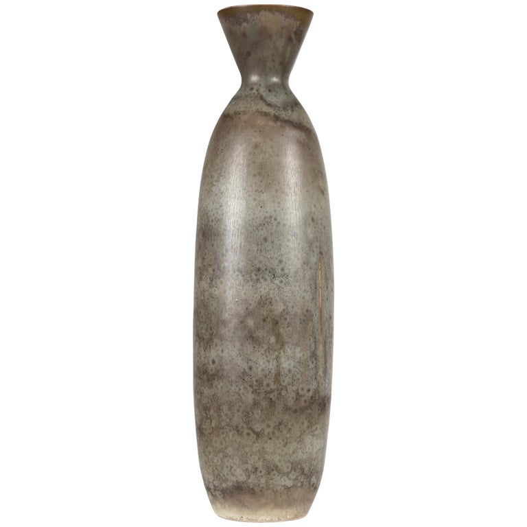 Carl-Harry Stålhane, Large Glazed Ceramic Vase, Rörstrand, Sweden, 1950s