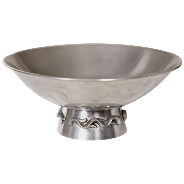 Paavo Tynell, Pewter Bowl, 1940s.
